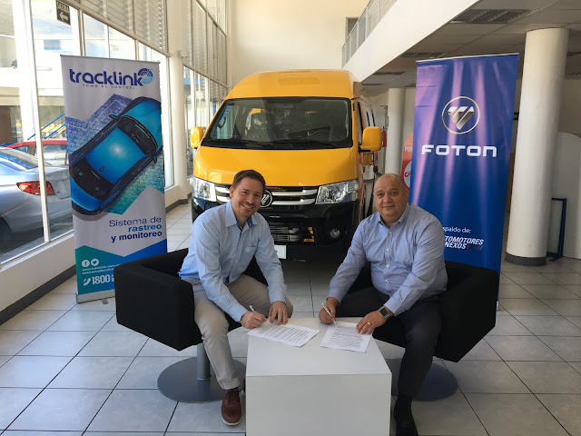 Foton y Tracklink firman convenio estratégico